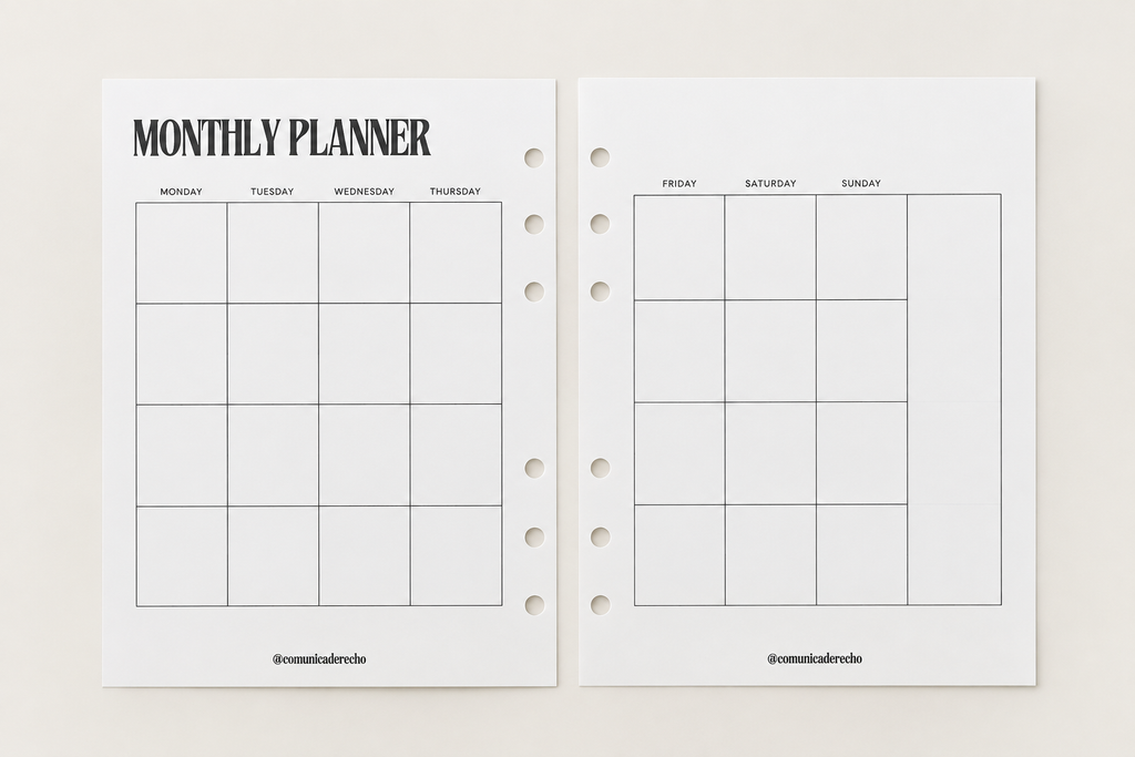 Pack Comunica Derecho — Agenda 26/27 + "Planner Montmorency"