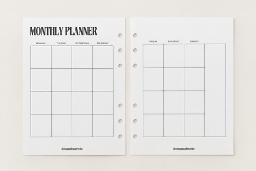 Pack Comunica Derecho — Agenda 26/27 + "Planner Montmorency"